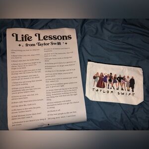 Taylor Swift Poster & Makeup Bag